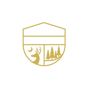 鹿树月亮logo素材