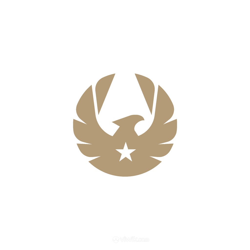 鹰五角星logo素材