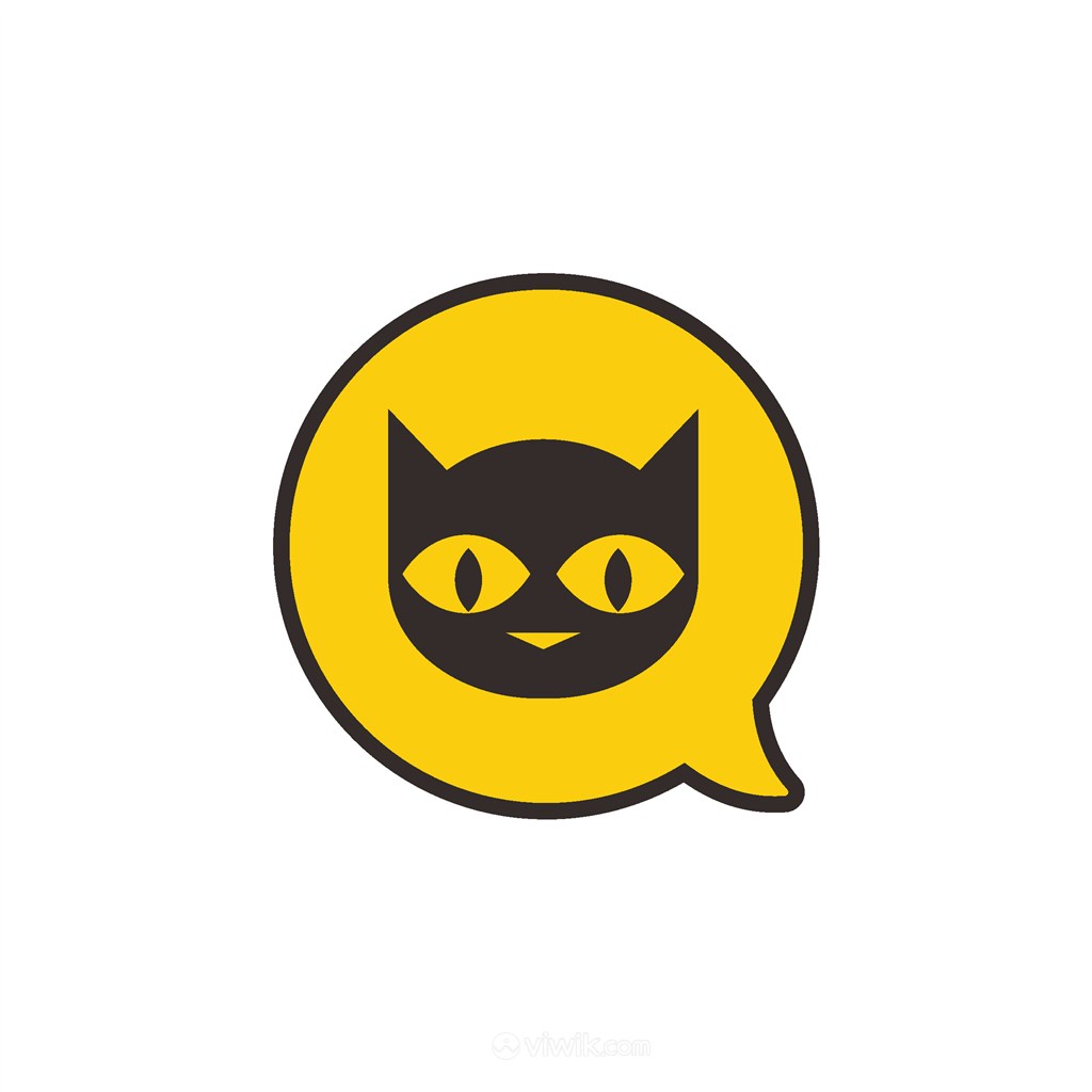 猫气泡logo素材
