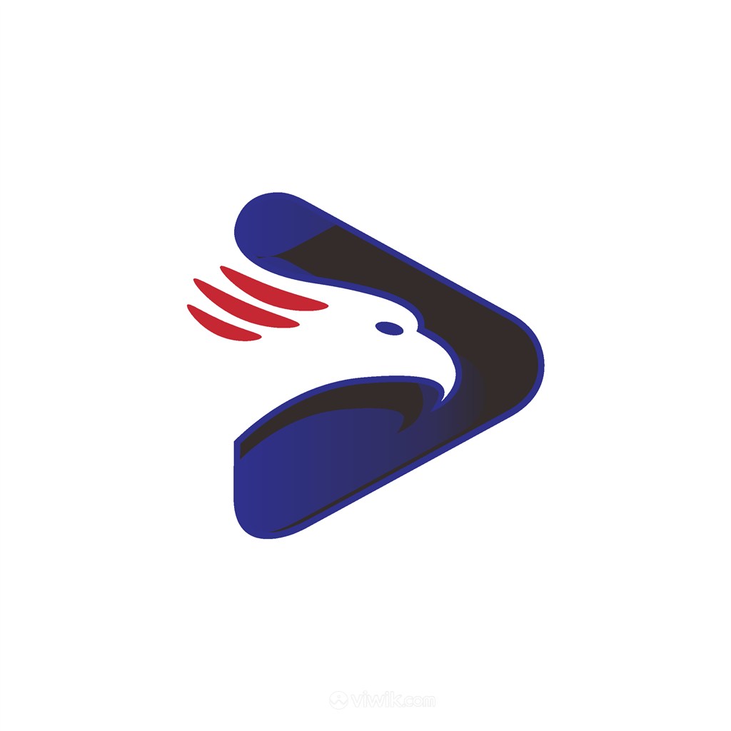 鹰几何图案logo素材