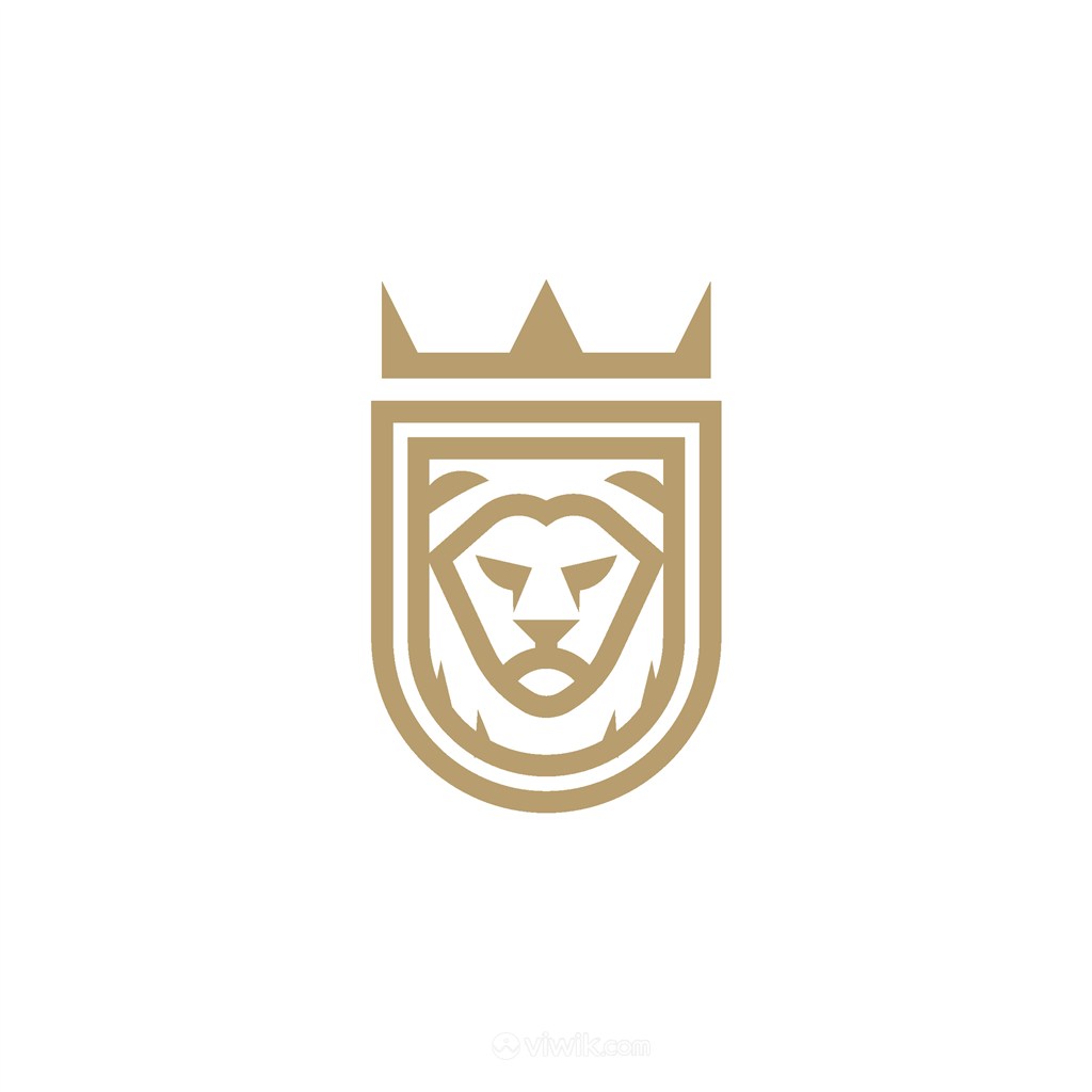 狮子盾牌皇冠logo素材