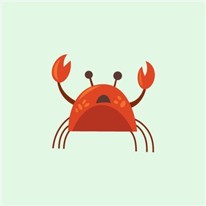 螃蟹logo素材