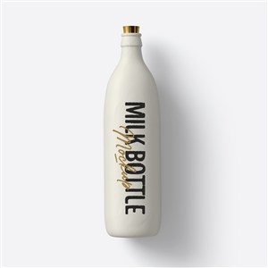 创意牛奶瓶包装效果图牛奶瓶包装样机
