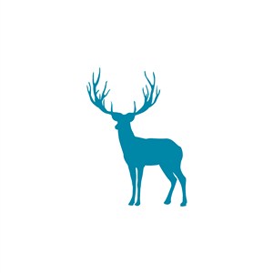 鹿图标休闲运动矢量logo设计素材