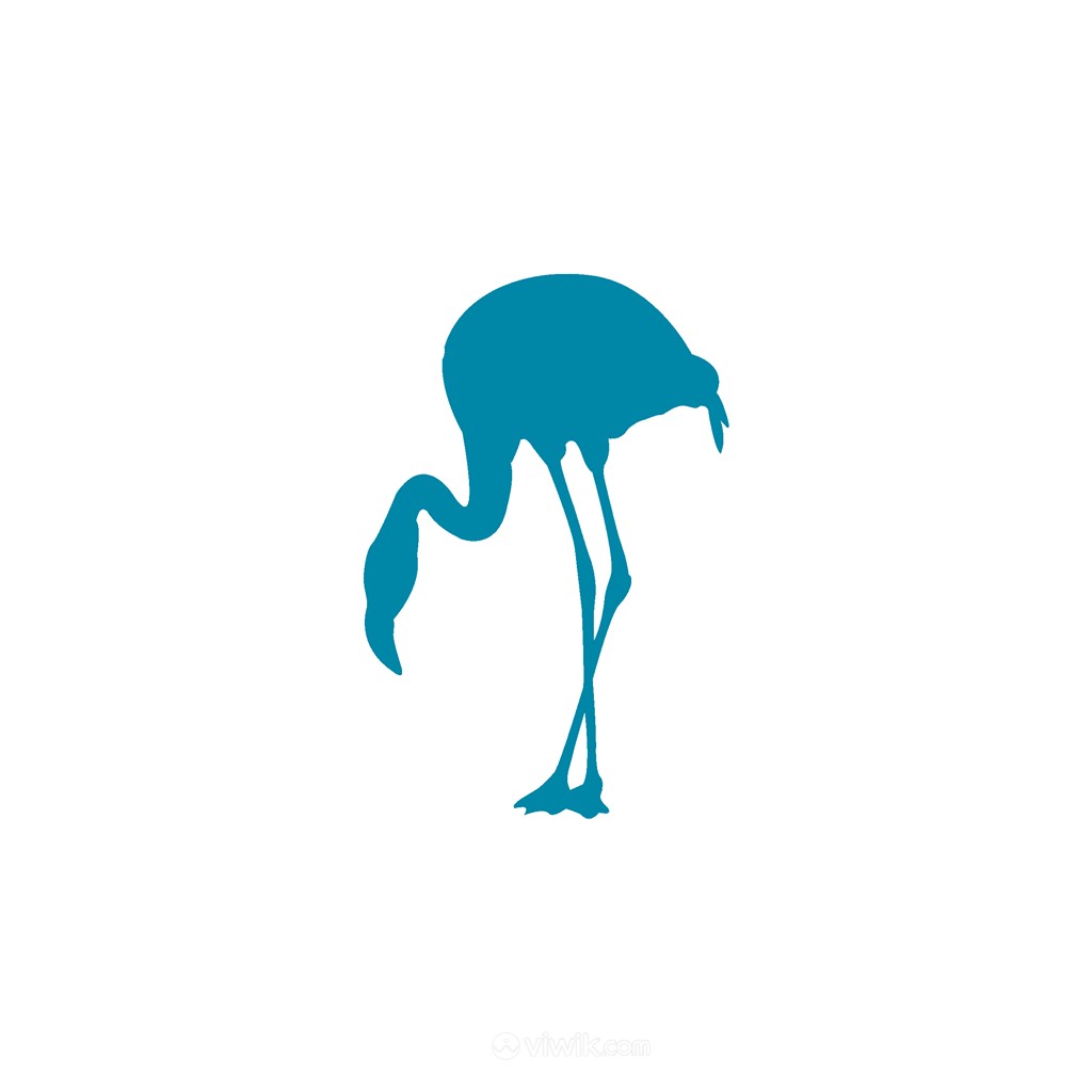 火烈鸟图标服装公司logo素材