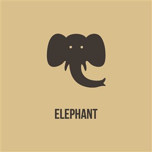 大象图标商务贸易公司矢量logo素材
