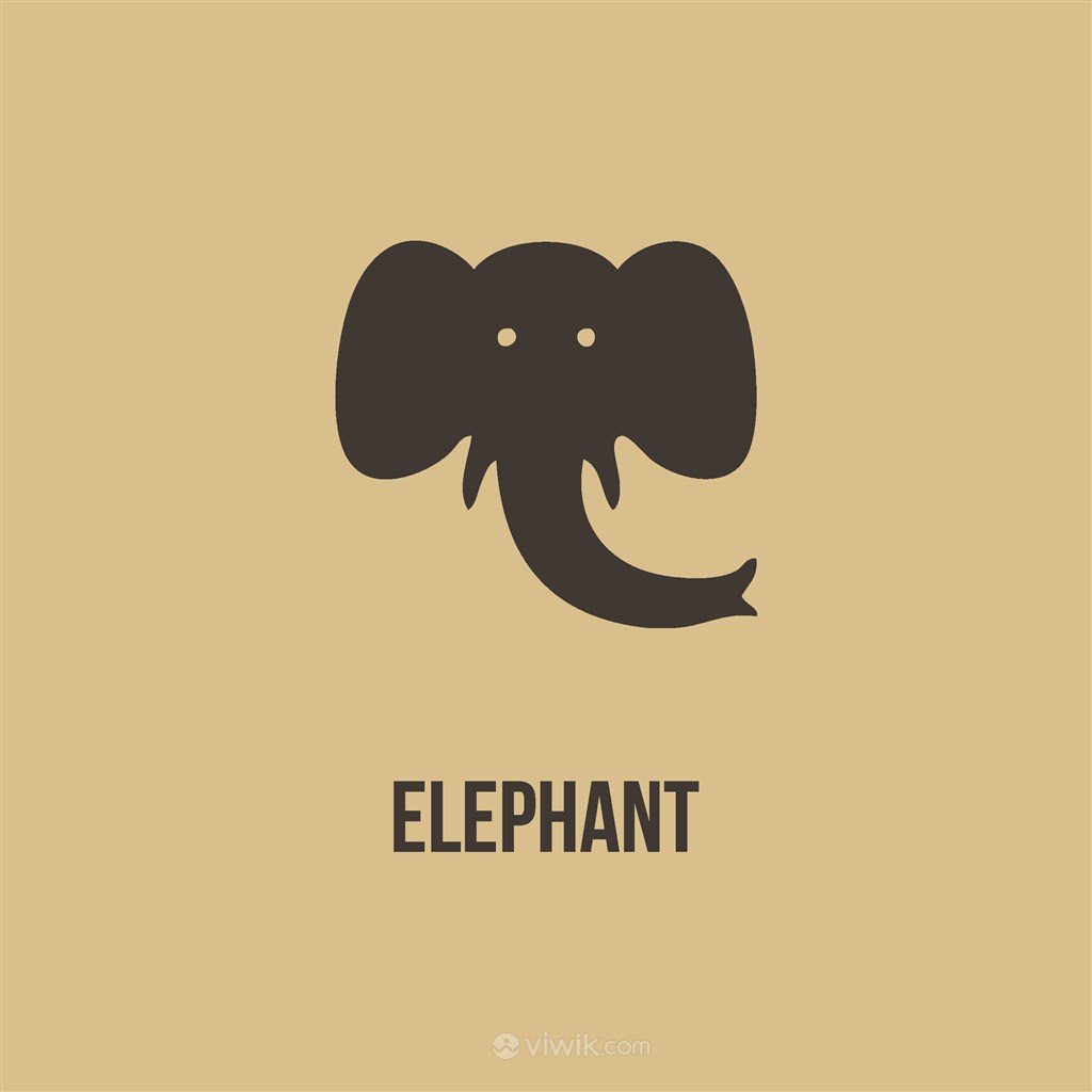 大象图标商务贸易公司矢量logo素材
