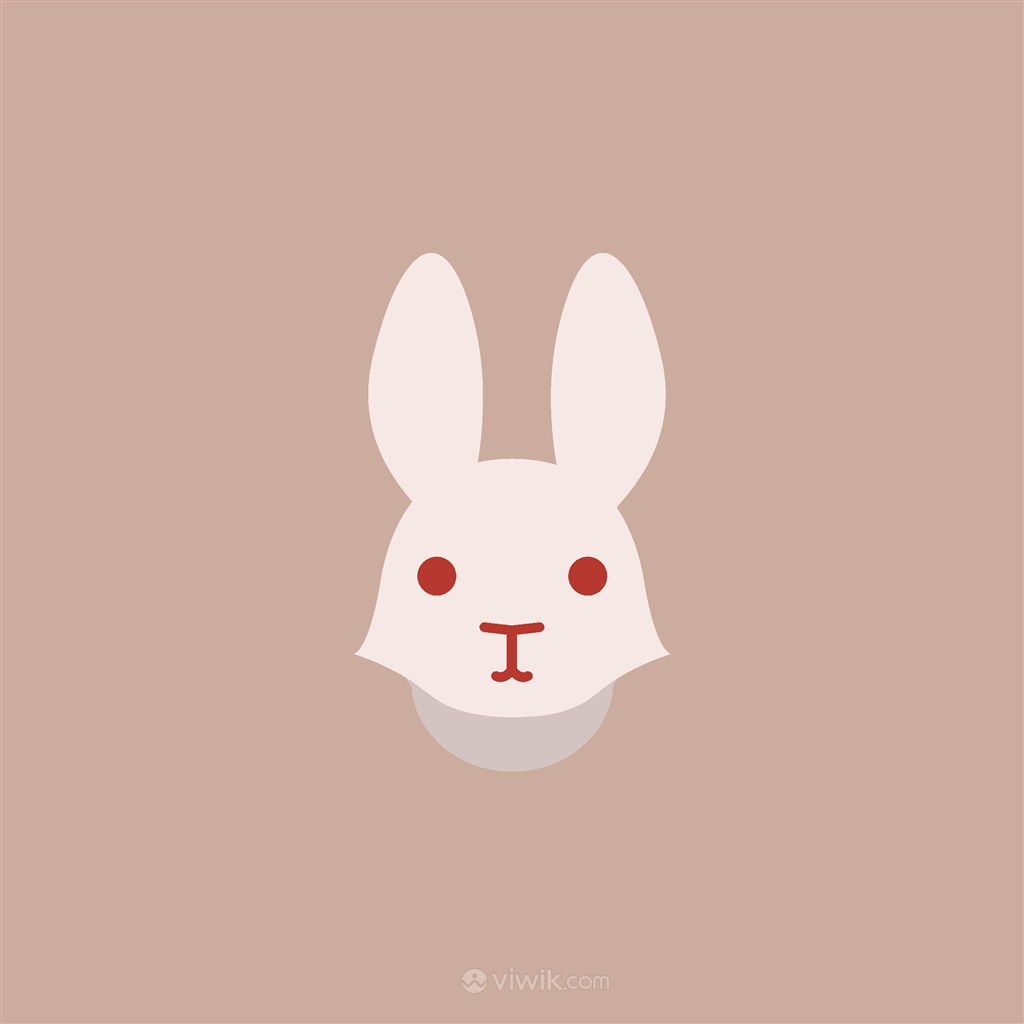 兔子图标服装公司矢量logo素材