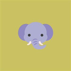 大象圖標馬戲團logo設計素材