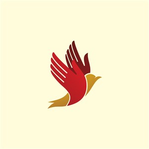 科技公司矢量logo设计素材鸟图标