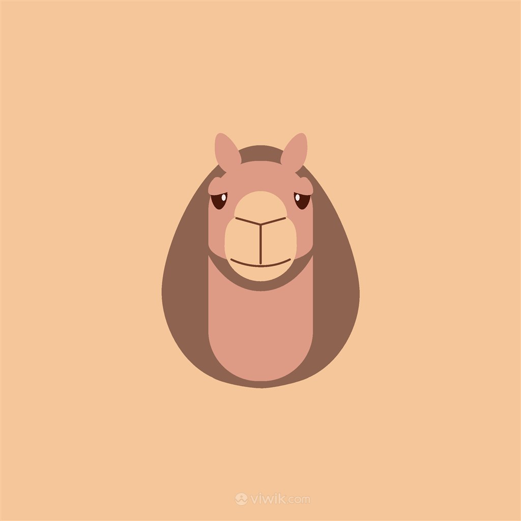 沙漠旅游矢量logo设计素材骆驼图标