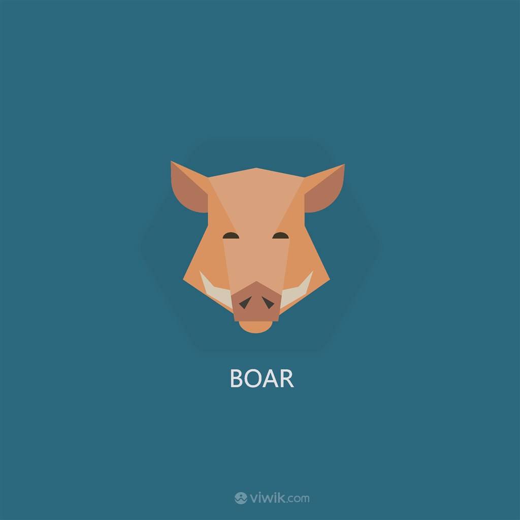 肉制品公司矢量logo素材猪图标