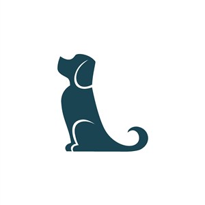 狗图标宠物店矢量logo设计素材