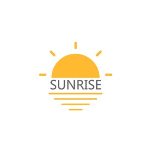 太阳矢量图标登山旅游logo素材
