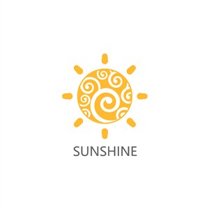 太阳矢量图标设计传媒logo素材
