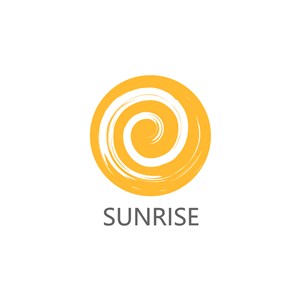 抽象太阳图标设计传媒矢量logo素材