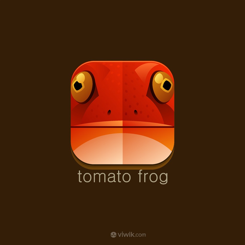 番茄蛙矢量图标设计传媒logo素材