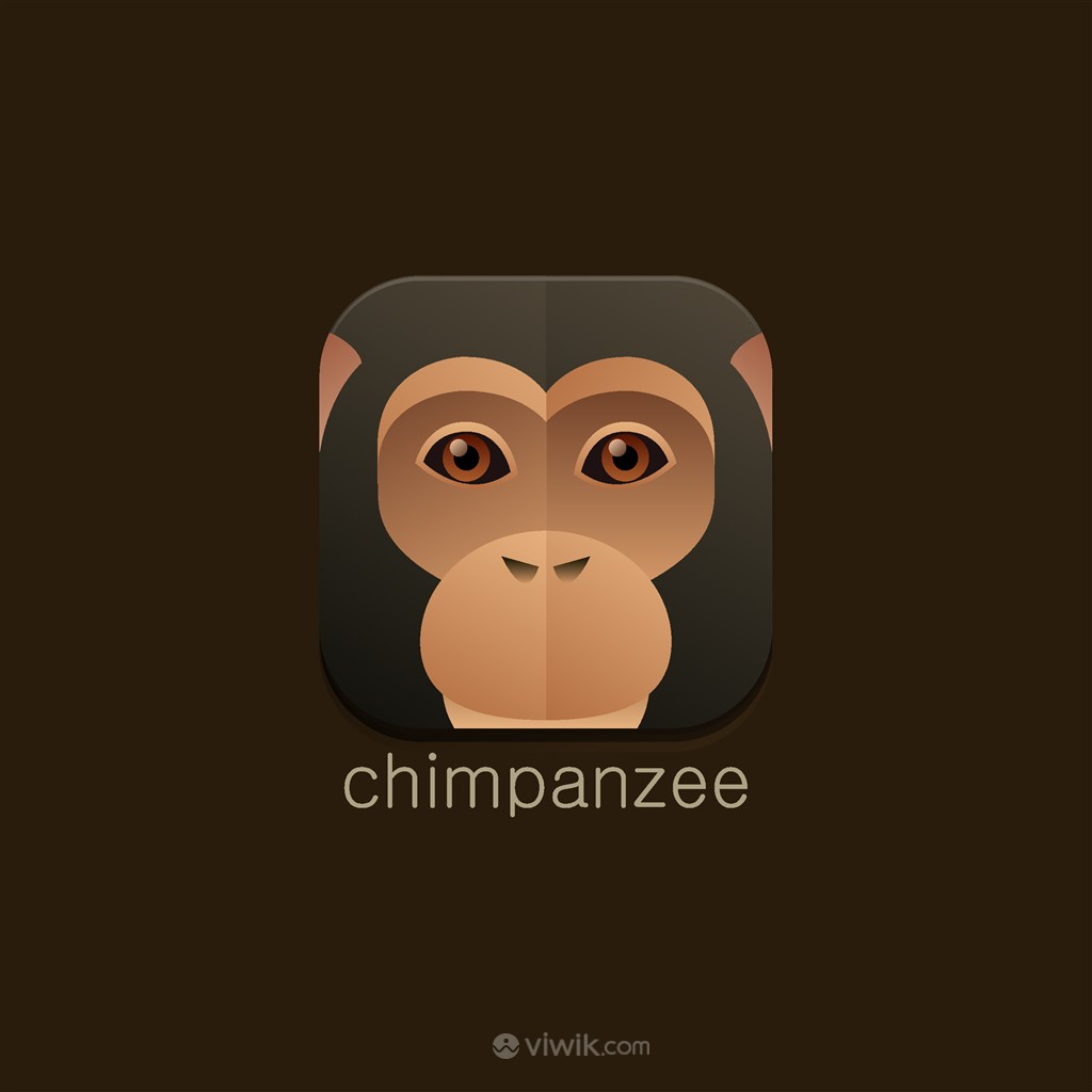 黑猩猩图标服装公司矢量logo素材