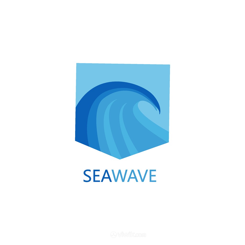 海浪矢量logo设计素材图标