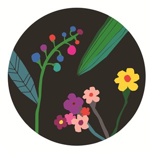 扁平化手绘花朵植物背景素材