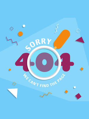 创意404错误页面放大镜矢量图 
