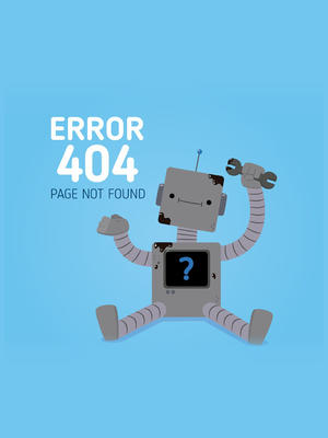 创意404错误页面维修机器人矢量图 