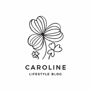 花朵素材服装店logo设计