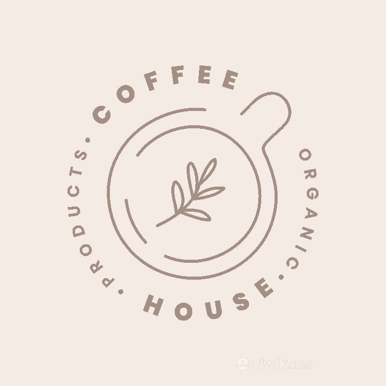 咖啡店矢量logo设计素材