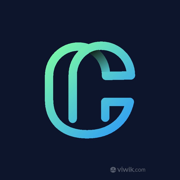 炫彩字母C标志设计logo素材