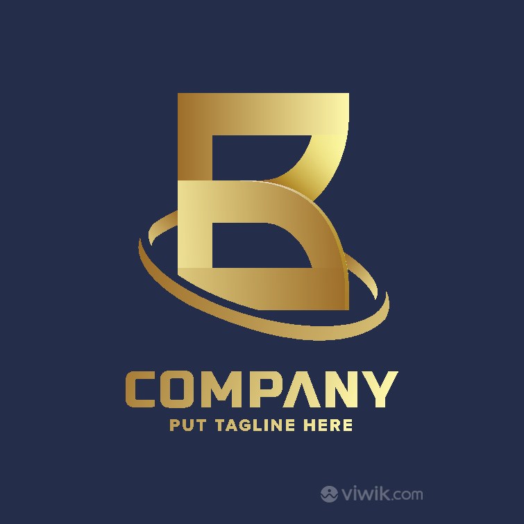 金色标志设计公司logo素材
