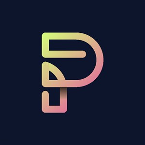 炫彩字母P标志设计logo素材
