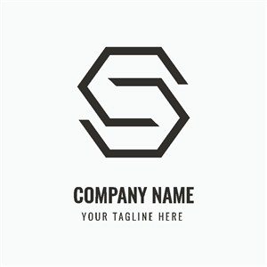 极简S图标企业logo设计素材