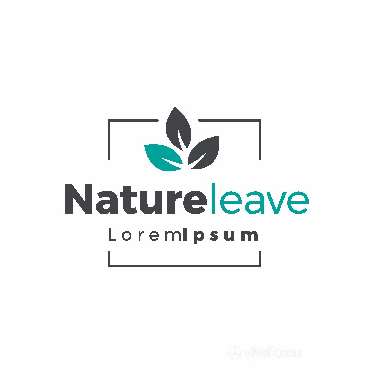 简单的自然系列护肤品矢量logo平设计模板