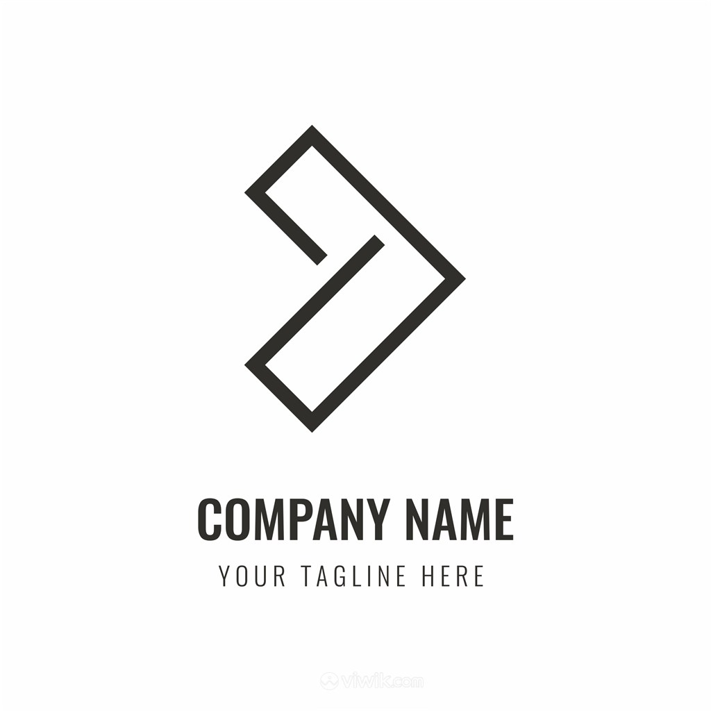 简单线条图标公司logo设计素材