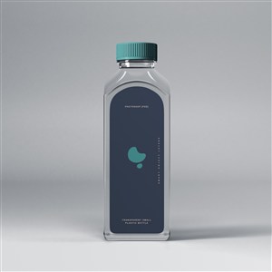 透明塑料瓶饮料瓶矿泉水瓶贴图样机