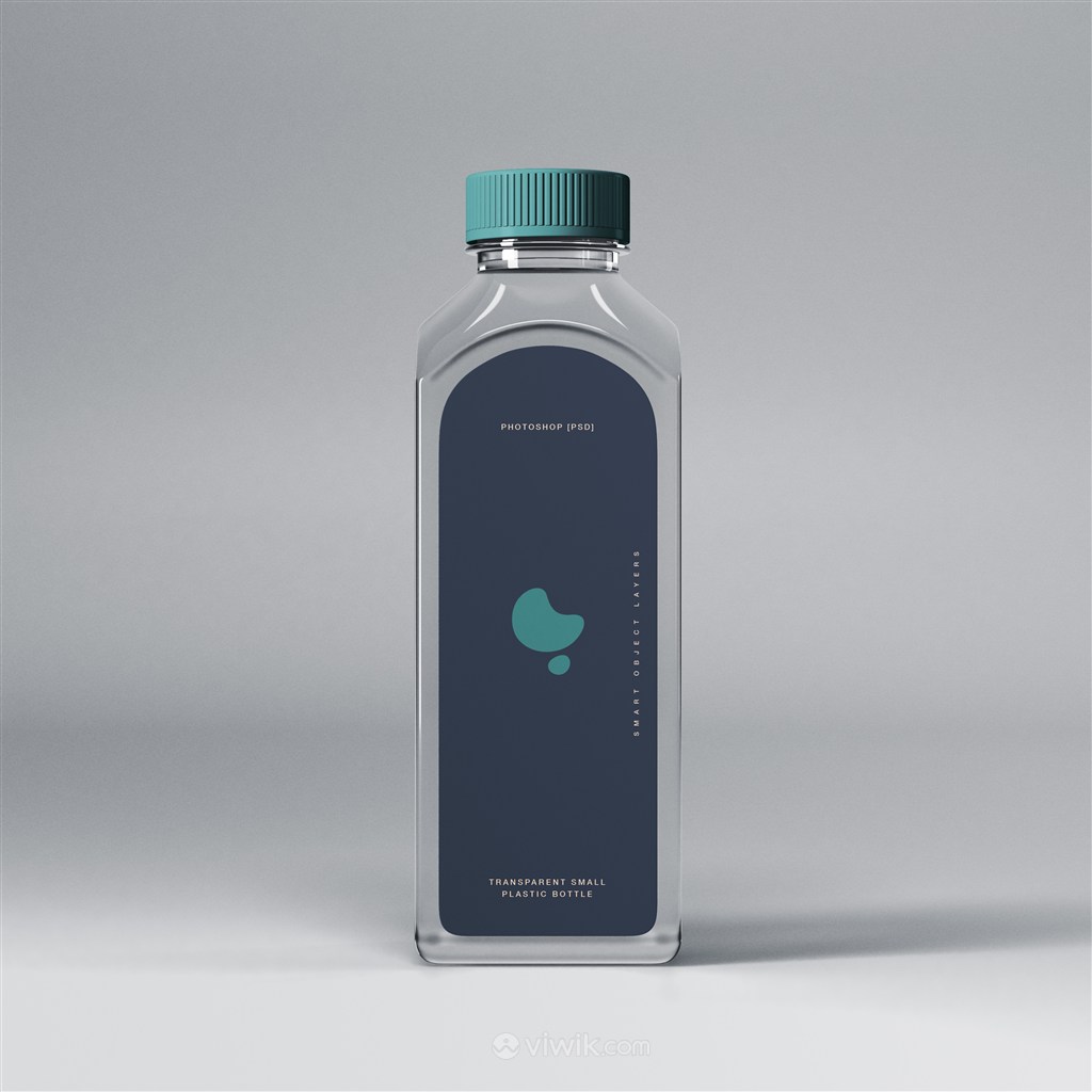 透明塑料瓶饮料瓶矿泉水瓶贴图样机