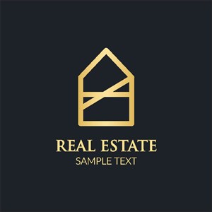 金色建筑图标地产logo素材