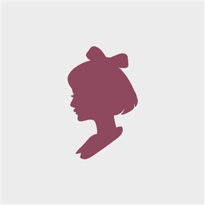 女人头图标化妆品矢量logo素材