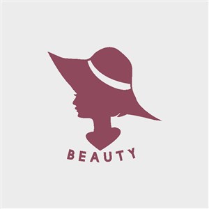 戴帽子的女人标志图标服饰品牌logo素材