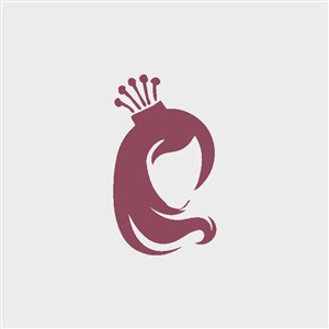 女人皇冠图标logo设计素材