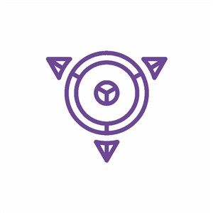 紫色标志图标电子机械logo设计素材