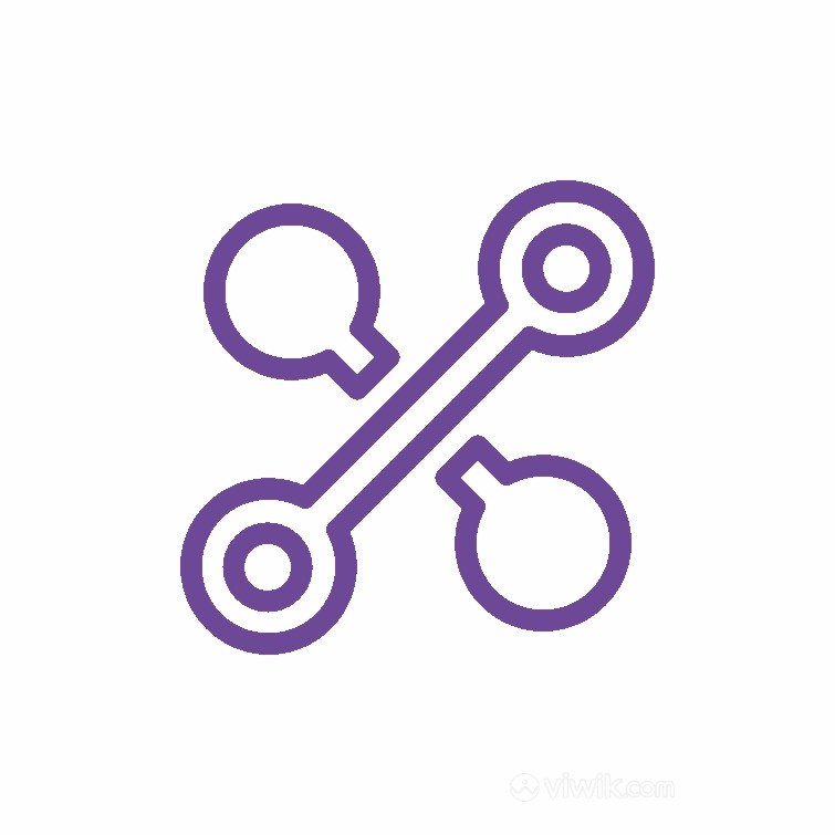 紫色抽象图标电子机械企业标志