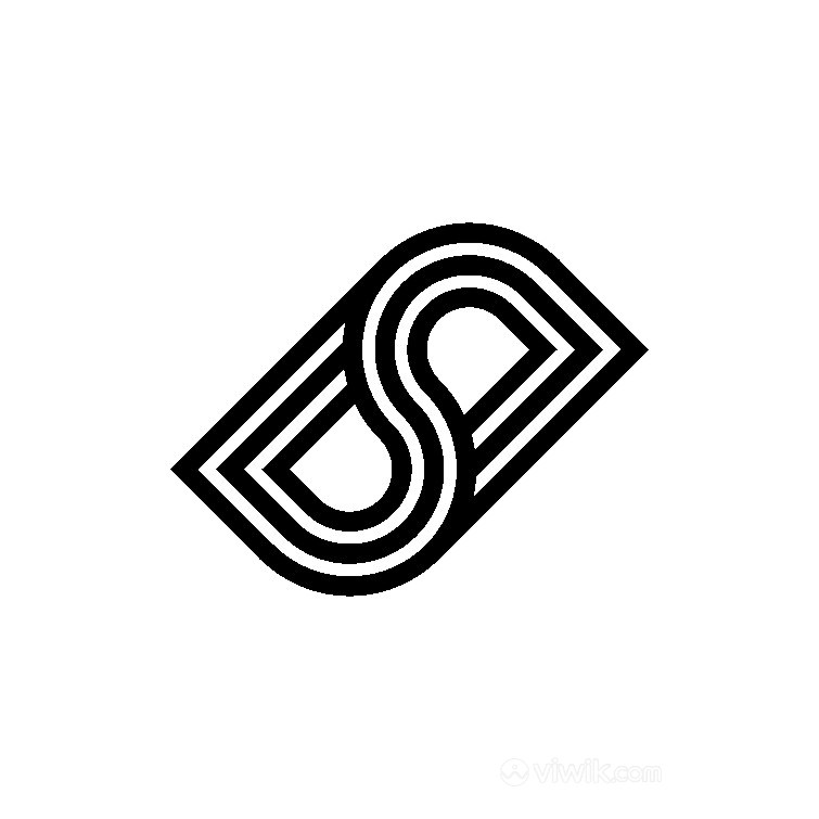 现代抽象线条logo素材标志图标