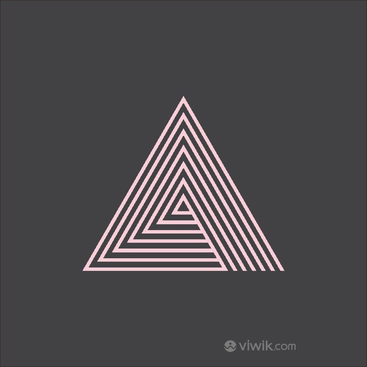 线条组成的三角形图标公司logo