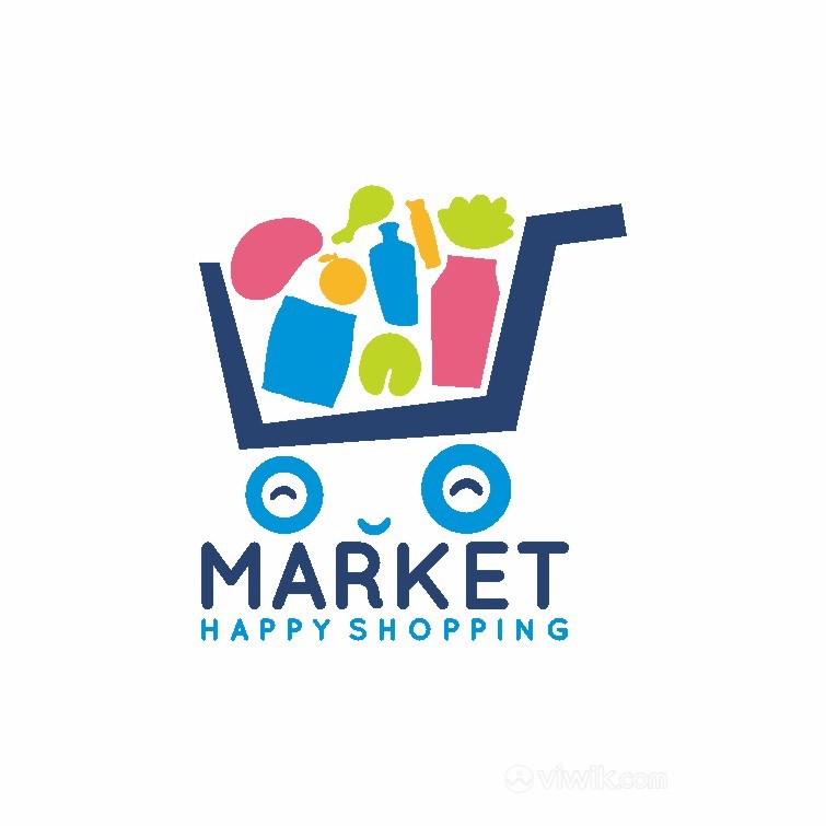 购物车标志图标超市logo