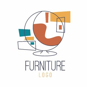 休闲沙发标志家具矢量logo设计
