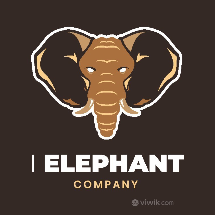 大象图标吉祥物logo