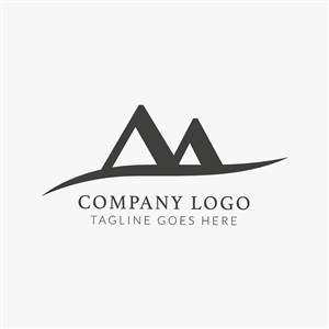 A字母变形图标地产logo设计素材