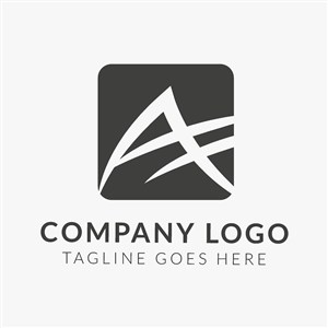 抽象变形字母A标志图标商务公司矢量logo设计素材