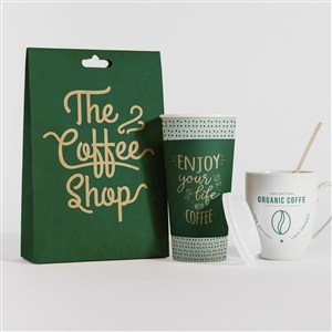 咖啡店vi咖啡豆包装袋一次性咖啡杯马克杯贴图样机